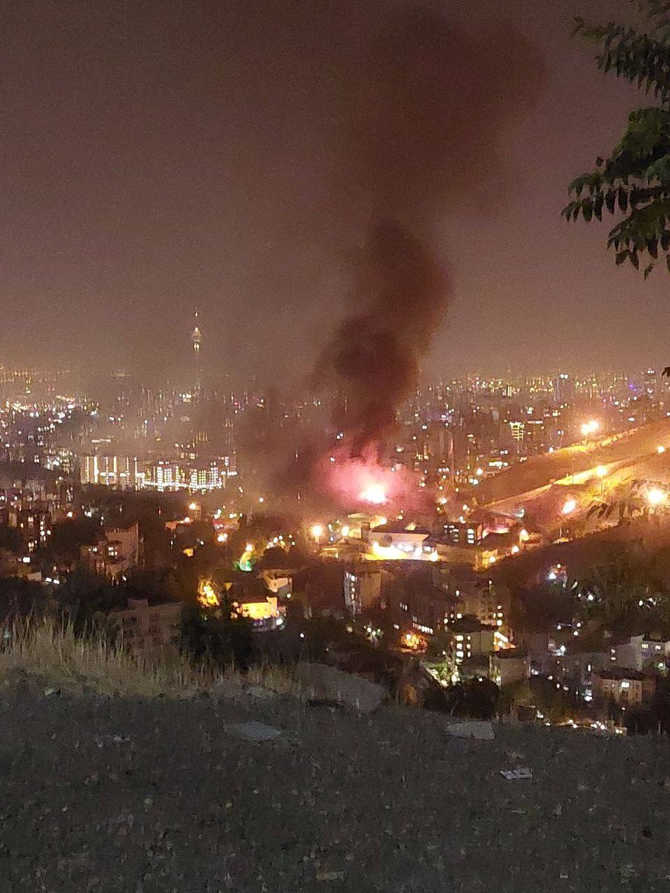آتش‌سوزی در زندان اوین