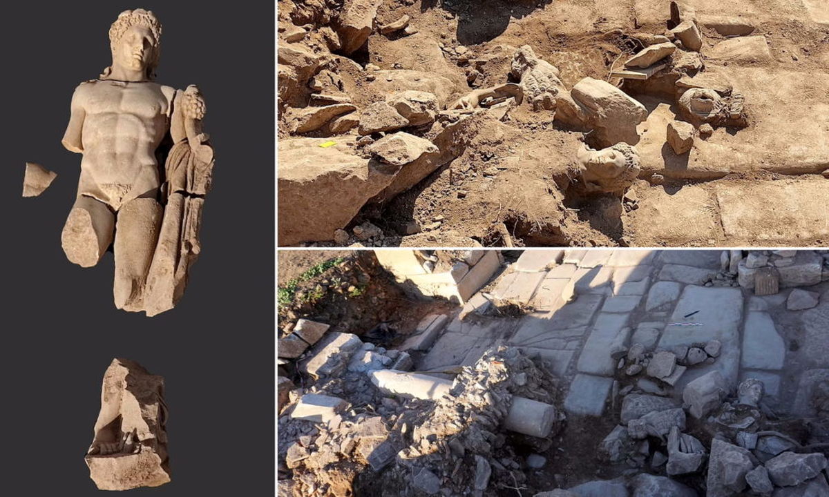 کشف مجسمه هرکول با قدمت ۲۰۰۰ سال+ تصاویر